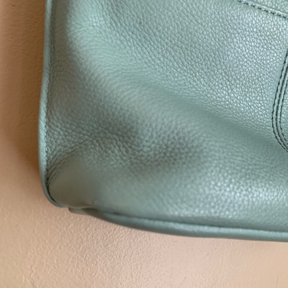 Hobo Teal Pier Leather Purse Small Crossbody Lightweight Bag Adjustable Strap - Picture 8 of 14